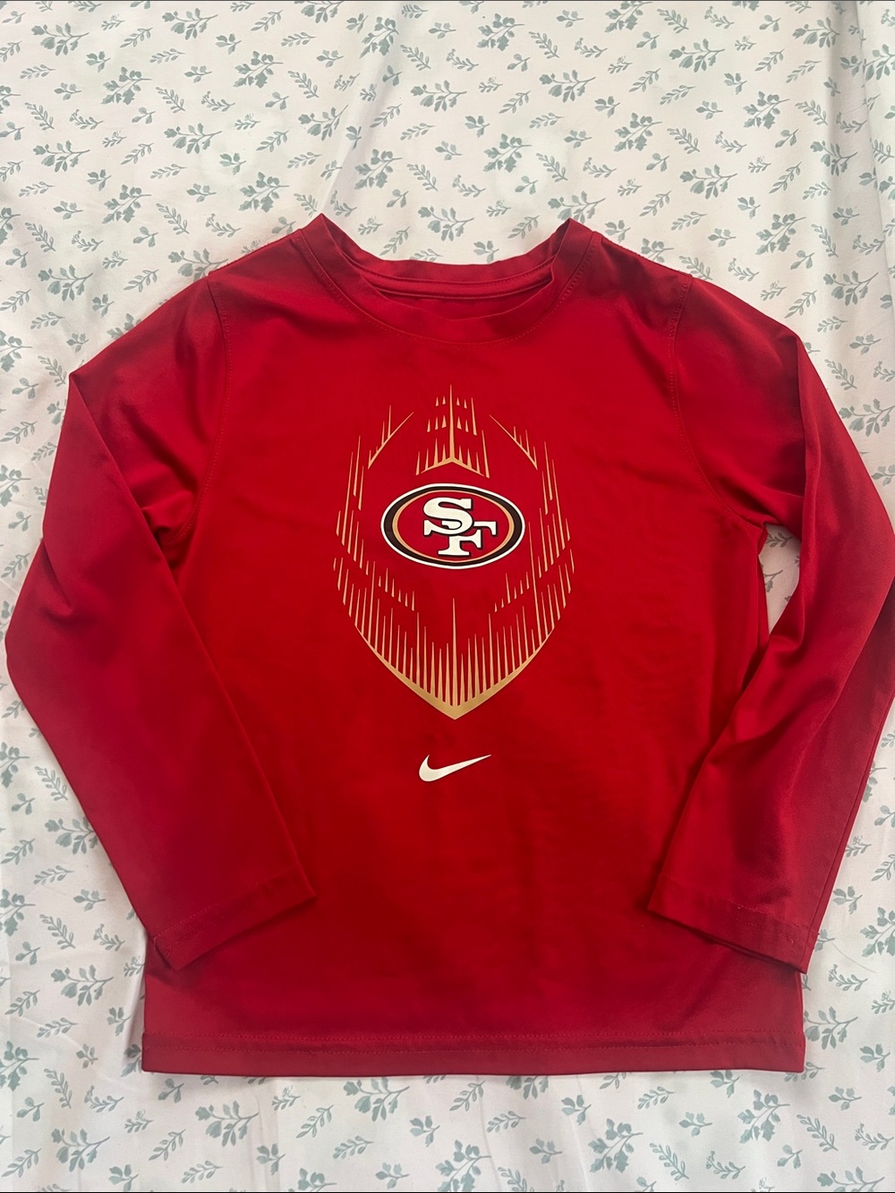 Nike kids 49ers long sleeve shirt